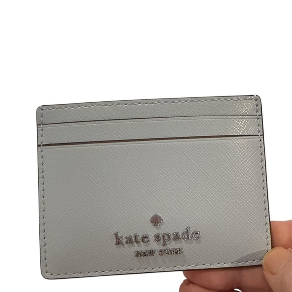 Kate Spade Light Blue Card Holder NWT - Picture 2 of 10
